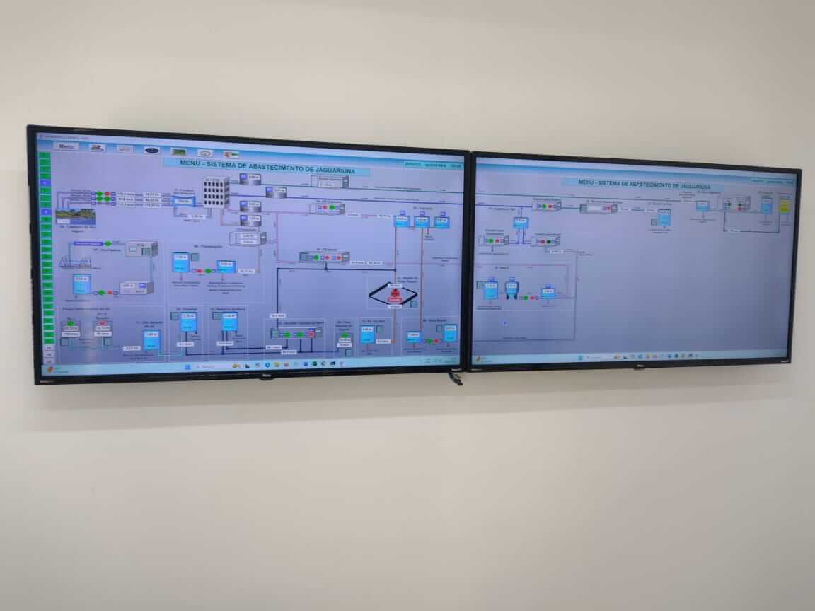 Telas de monitoramento e supervisão